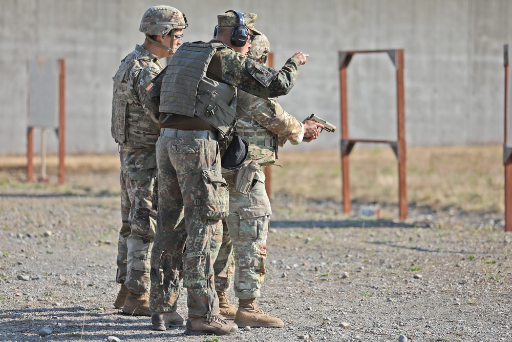 13th CSSB Pistol Range for German Badge