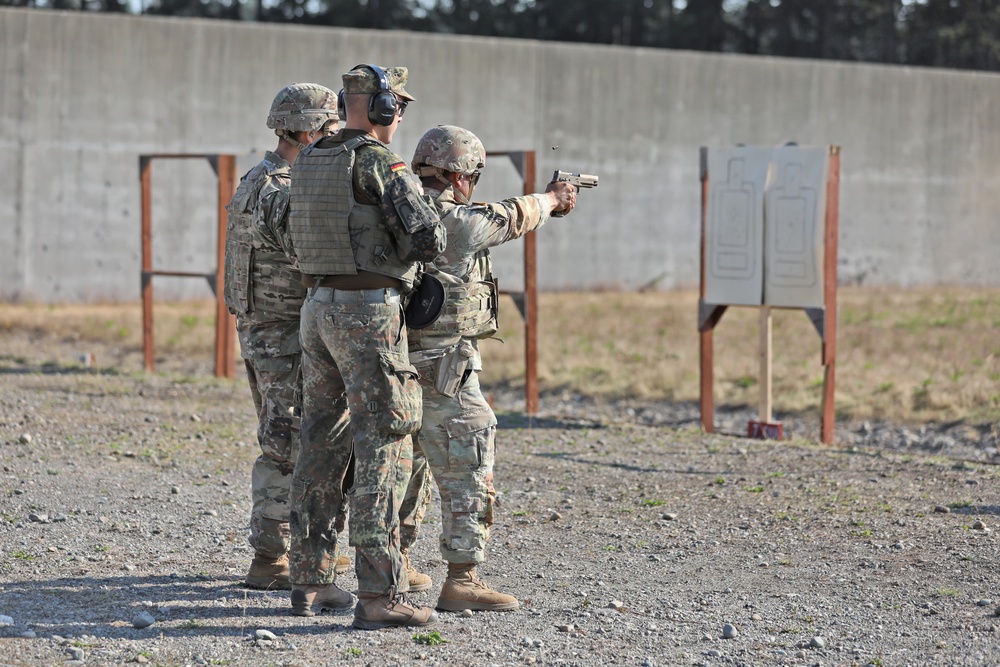 13th CSSB Pistol Range for German Badge