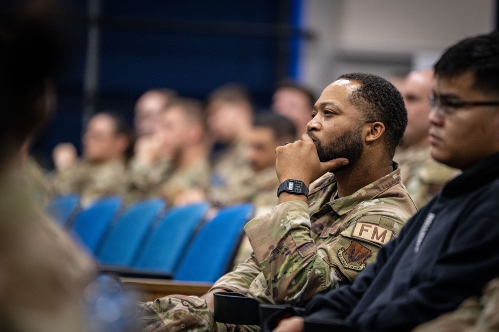 NFL Star Tra Battle visits Moody AFB, highlights importance of mental fitness