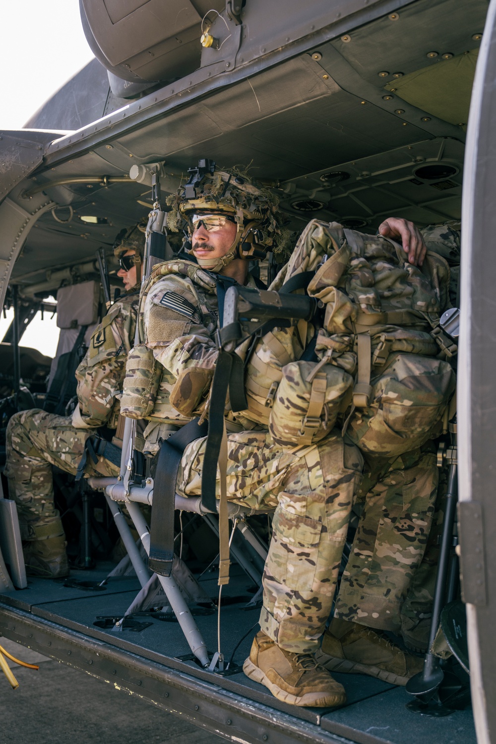 Sky Soldiers Conduct Cold Load Training On Blackhawk And Chinook Helicopters During Saber Junction 24