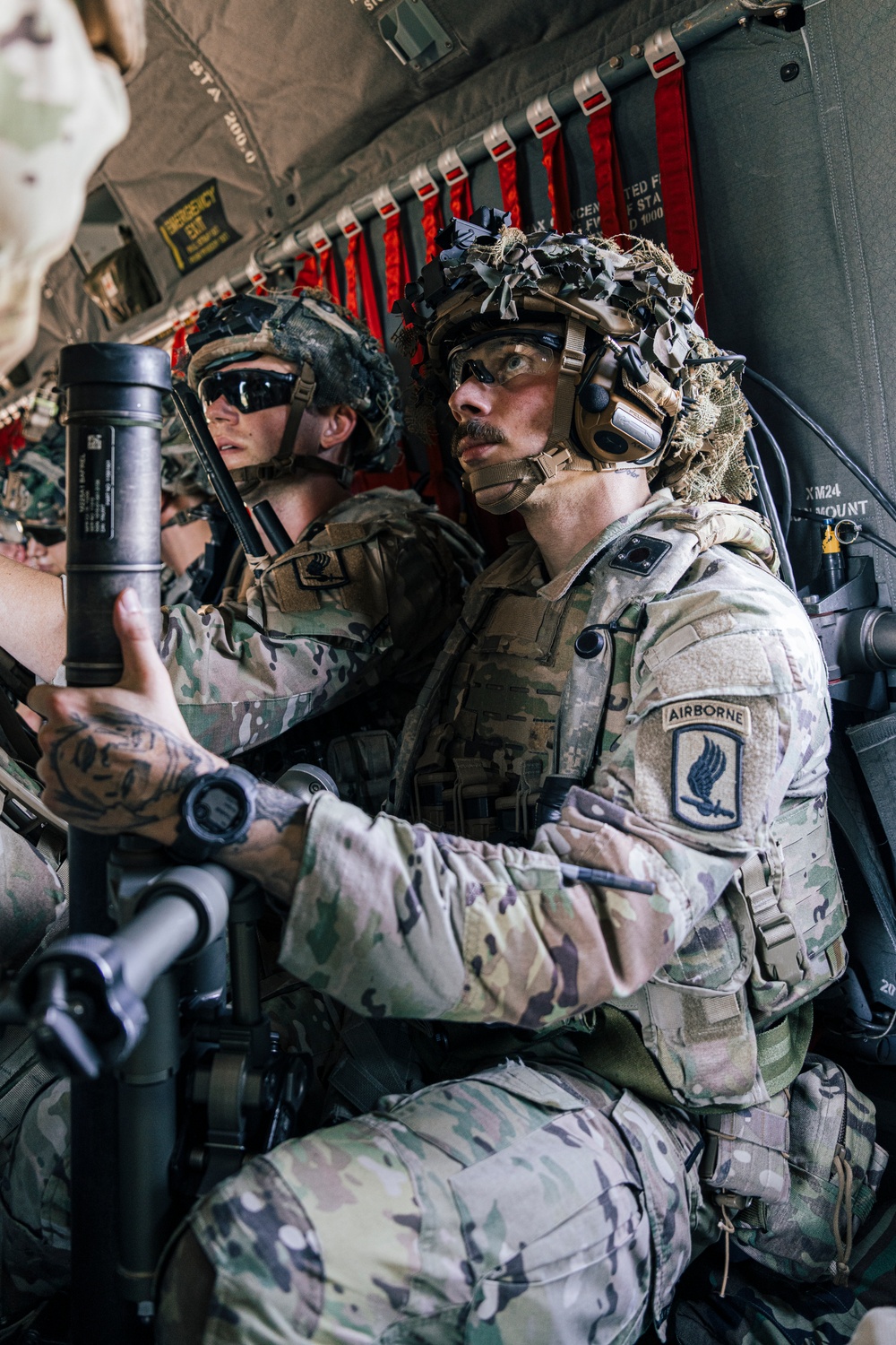 Sky Soldiers Conduct Cold Load Training On Blackhawk And Chinook Helicopters During Saber Junction 24