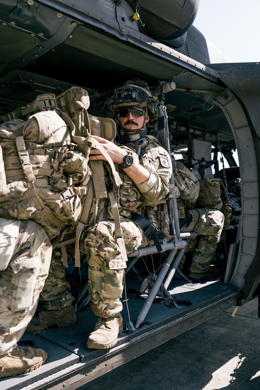 Sky Soldiers Conduct Cold Load Training On Blackhawk And Chinook Helicopters During Saber Junction 24