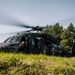 Sky Soldiers Conduct Cold Load Training On Blackhawk And Chinook Helicopters During Saber Junction 24