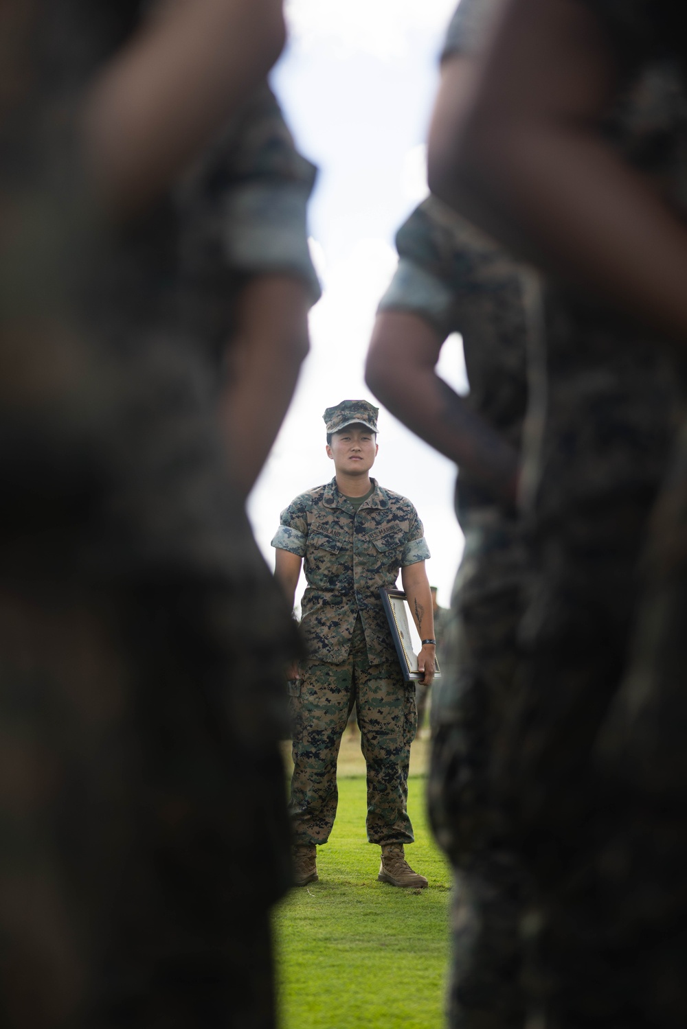 Sgt England from 3d MLR promotes to the rank of Staff Sergeant