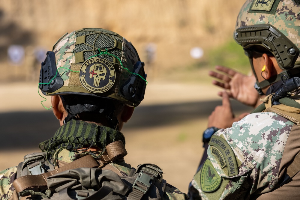 Chilean Naval Special Forces conduct room clearing and short bay drills with U.S. Marines and partner nations during Exercise UNITAS LXV