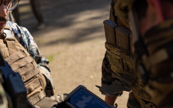 Chilean Naval Special Forces conduct room clearing and short bay drills with U.S. Marines and partner nations during Exercise UNITAS LXV