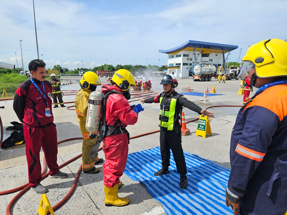 Partnership Exchange strengthens Incident Command procedures and security at Port of Laem Chabang