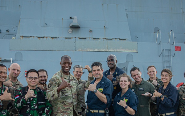 Col. Adisa King on the USS Green Bay