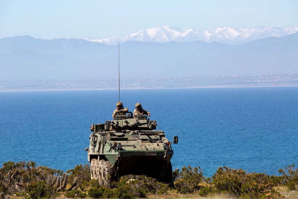 Light Armored Reconnaissance Marines conduct live fire with Chilean partners during Exercise UNITAS 2024