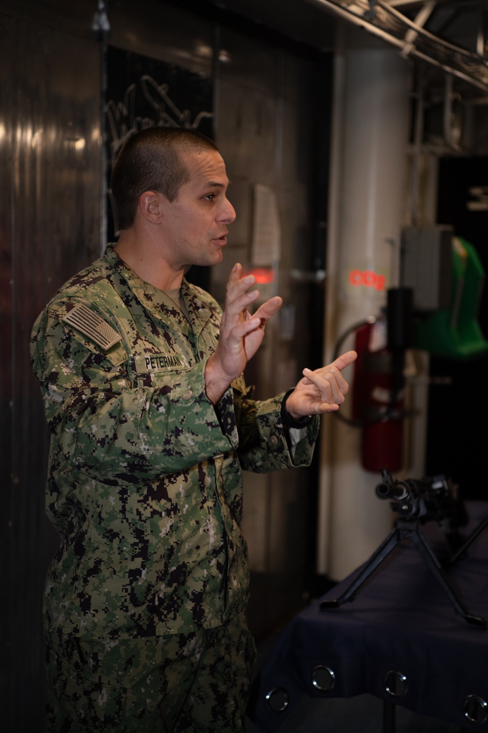 USS Emory S. Land Hosts Media Tour in HMAS Stirling