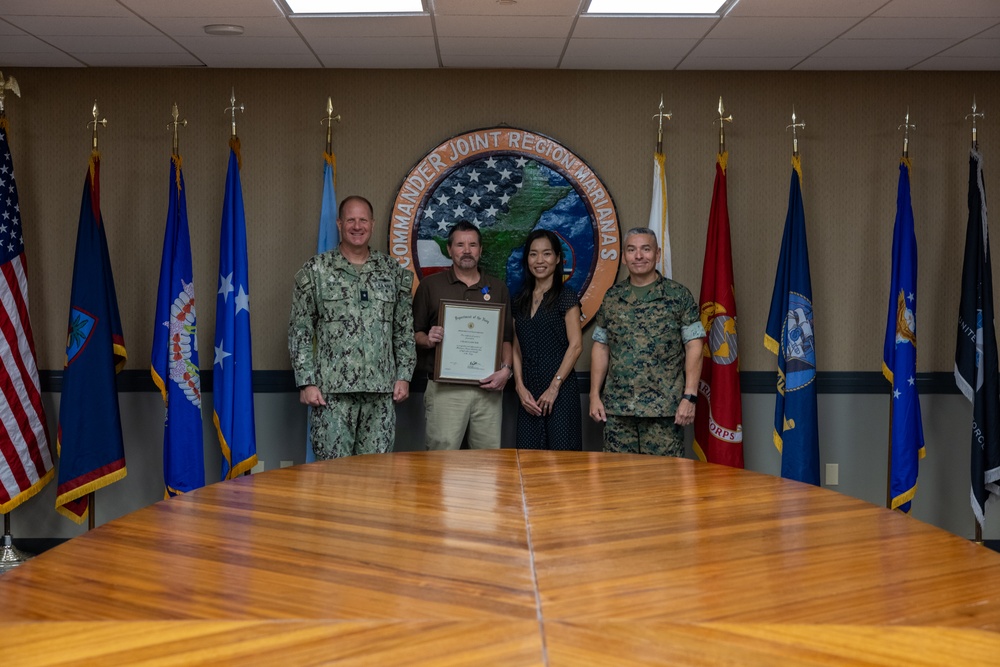 Meritorious Civilian Service Award presentation