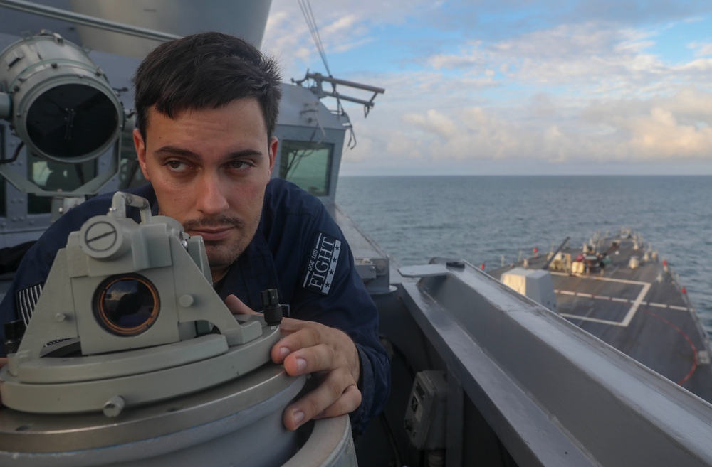 USS Dewey (DDG 105) Transits Sagewin Strait