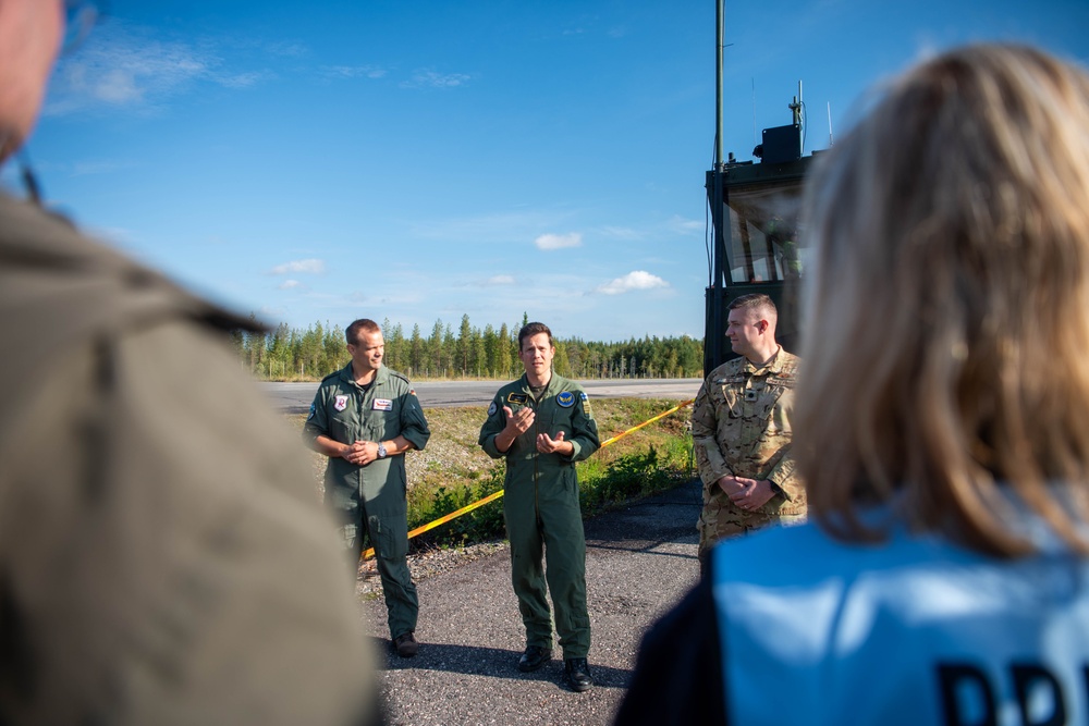U.S. Air Force F-35 Lightning II makes historic first on highway in Finland