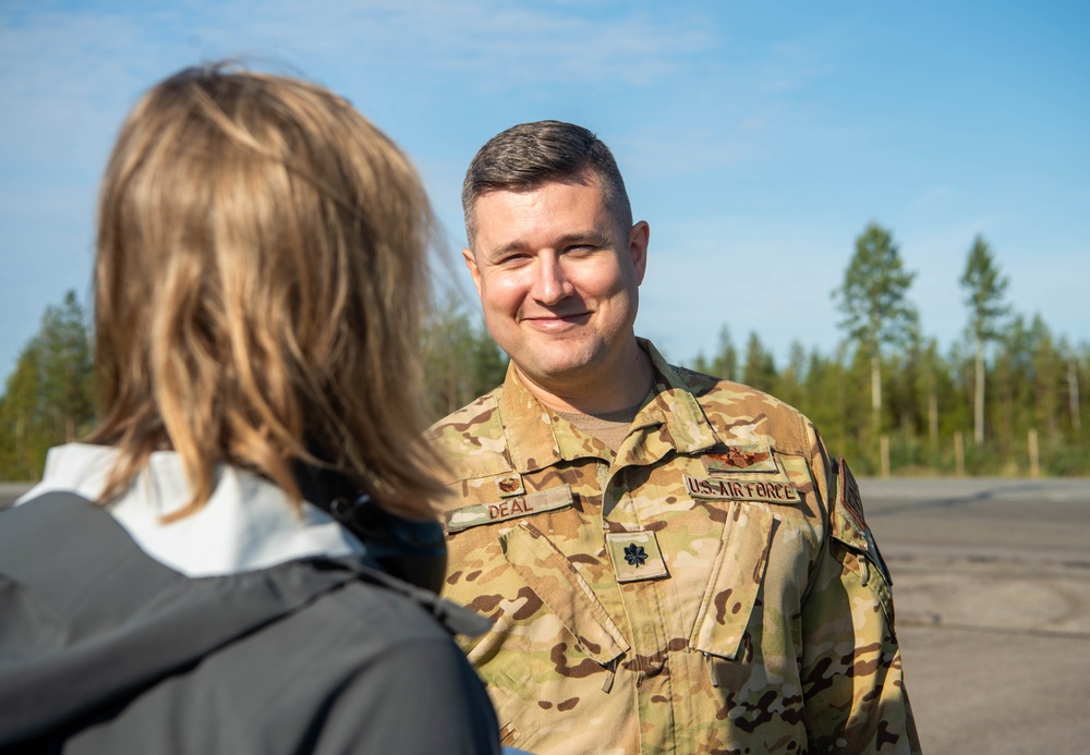U.S. Air Force F-35 Lightning II makes historic first on highway in Finland