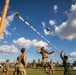 U.S. Army Soldiers from the 610th Engineer Support Company, 864th Engineer Battalion, play volleyball with members of the Indonesian National Armed Forces during Super Garuda Shield 2024