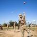 U.S. Army Soldiers from the 610th Engineer Support Company, 864th Engineer Battalion, play volleyball with members of the Indonesian National Armed Forces during Super Garuda Shield 2024
