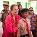 U.S. Ambassador to Indonesia, Kamala Shirin Lakhdhir, tours the newly renovated school in Palangan, Indonesia, during Super Garuda Shield