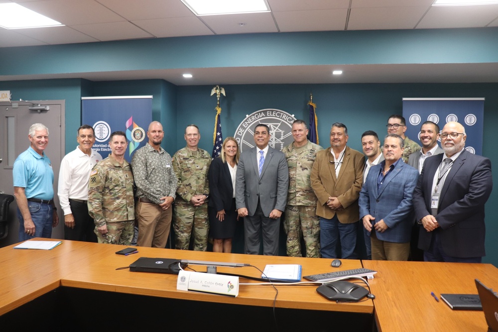 The US Army Corps of Enginners and the Puerto Rico Energy Power Authority sign a Memorandum of Agreement