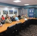 Brig Gen Hibner receives a briefing during the sign of the Collaborative Agreement between the US Army Corps of Engineers and the Puerto Rico Electric Power Authority