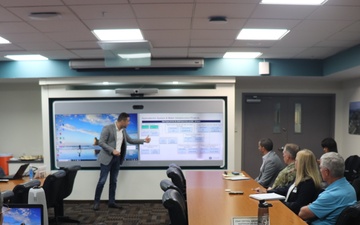 The U.S. Army Corps of Engineers Members Receive a Briefing at the Headquarters of the Puerto Rico Electric Power Authority