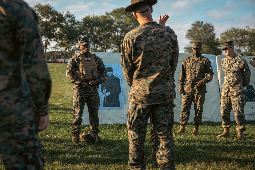 Training Command CG participates in various rifle drills