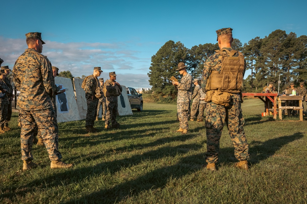 Training Command CG participates in various rifle drills