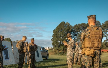 Training Command CG participates in various rifle drills