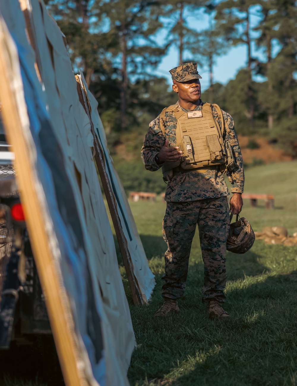 Training Command CG participates in various rifle drills