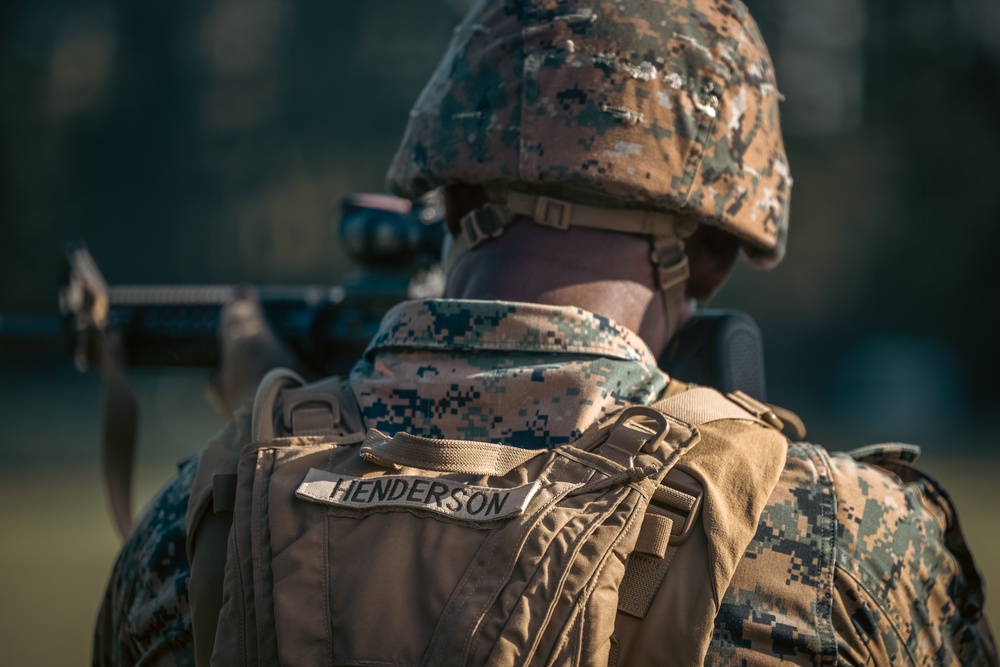 Training Command CG participates in various rifle drills