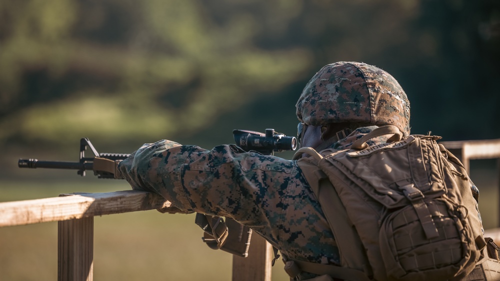 Training Command CG participates in various rifle drills