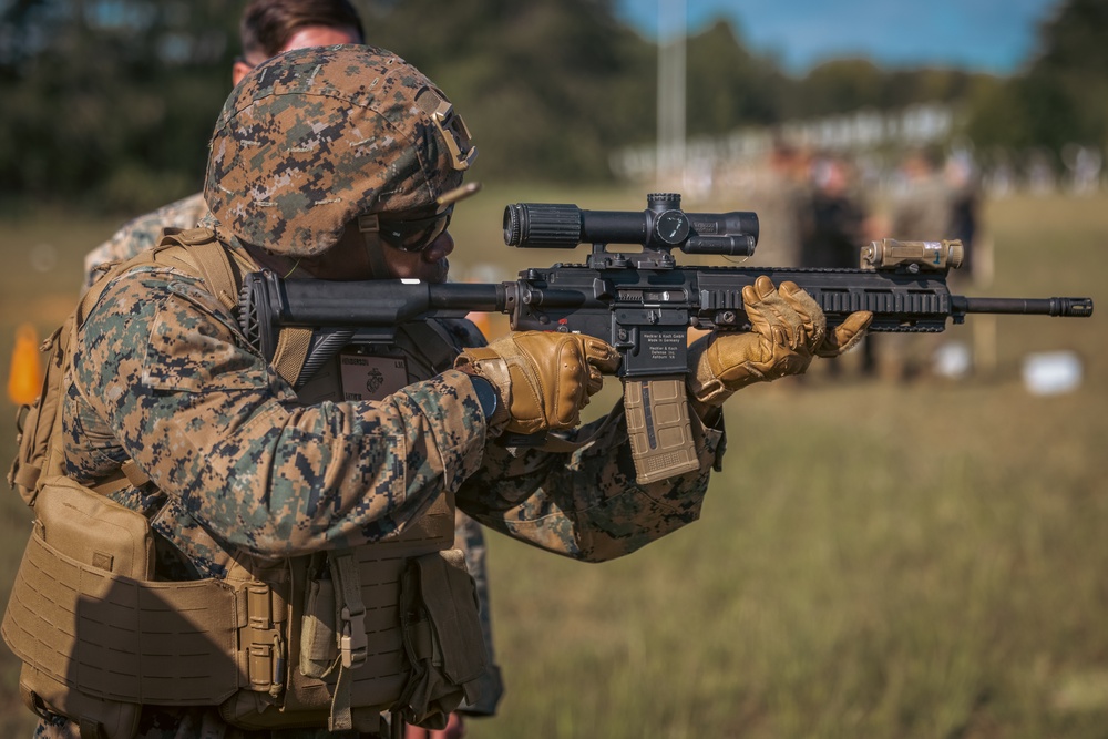 Training Command CG participates in various rifle drills