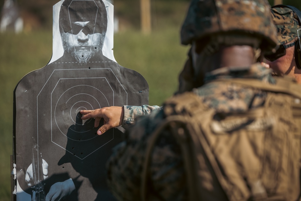 Training Command CG participates in various rifle drills