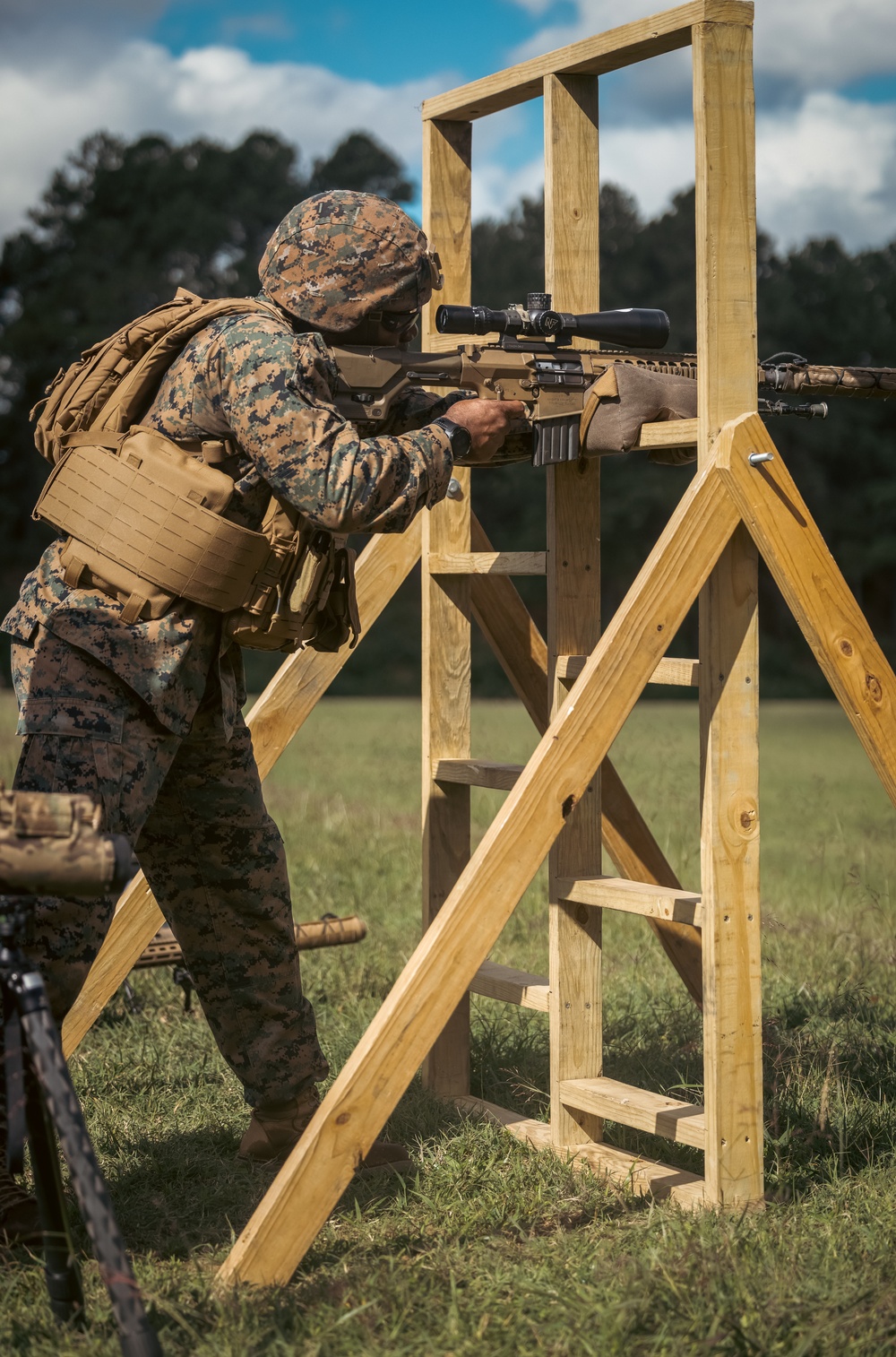 Training Command CG participates in various rifle drills