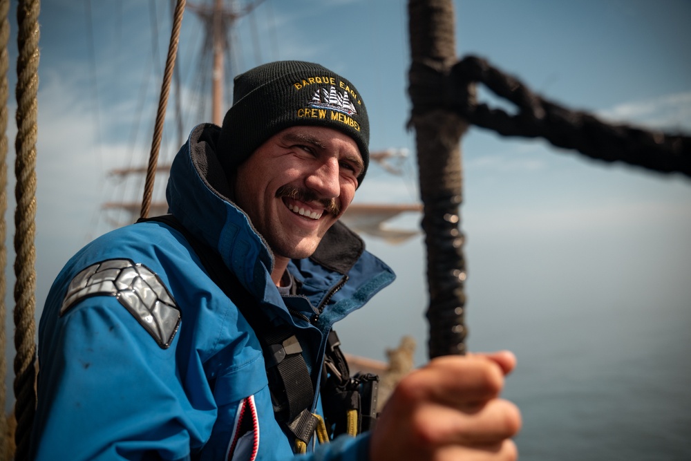 Coast Guard Cutter Eagle sets sail stations