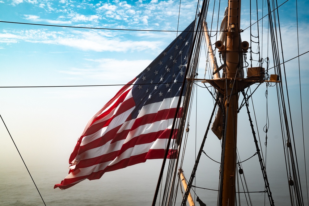 Coast Guard Cutter Eagle sets sail