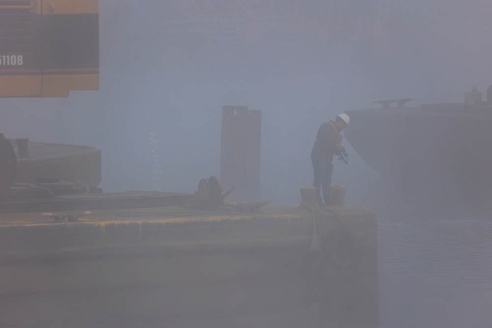 Pittsburgh District clears passage through dam, opens navigation channel to industry on Monongahela River to industry