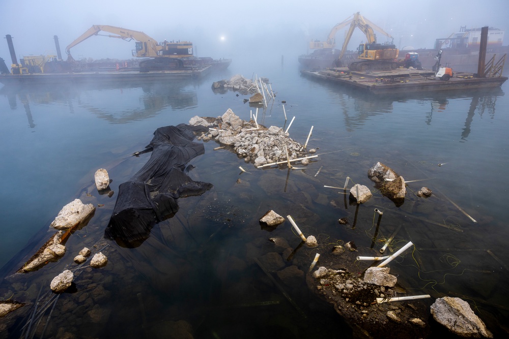 Pittsburgh District clears passage through dam, opens navigation channel to industry on Monongahela River to industry