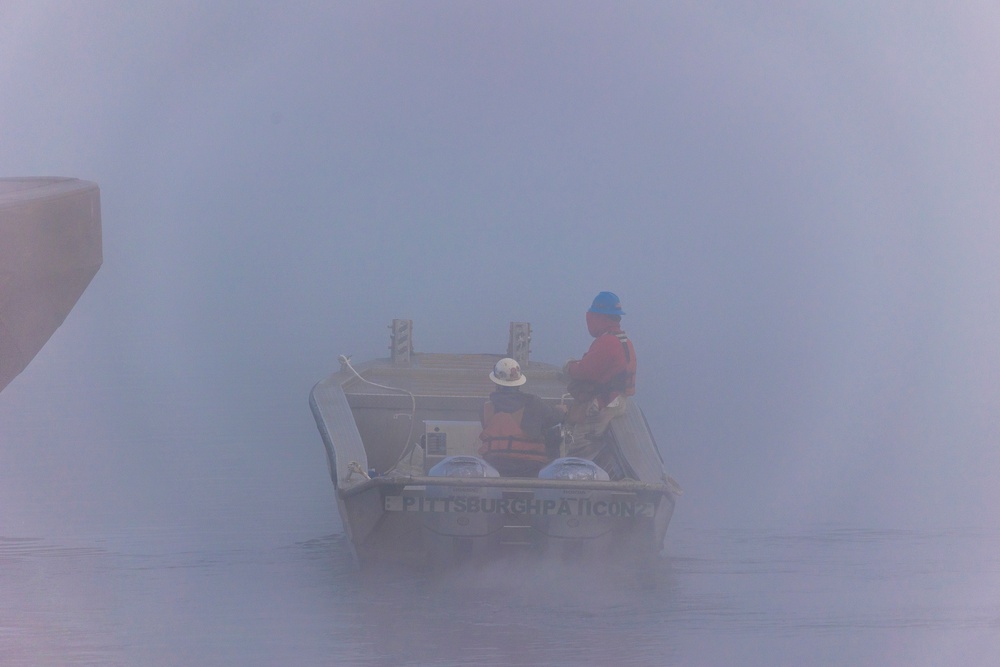 Pittsburgh District clears passage through dam, opens navigation channel to industry on Monongahela River to industry