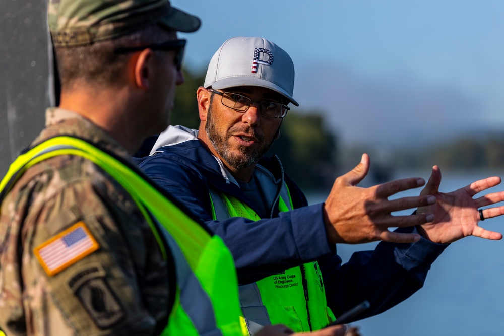 Pittsburgh District clears passage through dam, opens navigation channel to industry on Monongahela River to industry