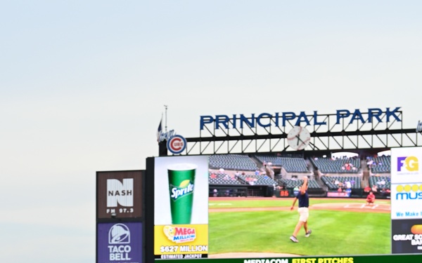 Iowa National Guard members attend Iowa Cubs National Guard Night