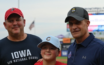 Iowa National Guard members attend Iowa Cubs National Guard Night