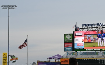 Iowa National Guard members attend Iowa Cubs National Guard Night