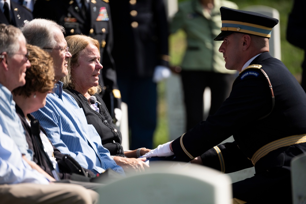 Military Funeral Honors with Funeral Escort are Conducted for U.S. Army Chaplain (1st Lt.) George Fox