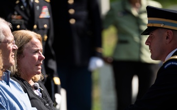 Military Funeral Honors with Funeral Escort are Conducted for U.S. Army Chaplain (1st Lt.) George Fox