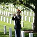 Military Funeral Honors with Funeral Escort are Conducted for U.S. Army Chaplain (1st Lt.) George Fox