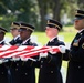 Military Funeral Honors with Funeral Escort are Conducted for U.S. Army Chaplain (1st Lt.) George Fox