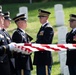 Military Funeral Honors with Funeral Escort are Conducted for U.S. Army Chaplain (1st Lt.) George Fox