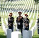 Military Funeral Honors with Funeral Escort are Conducted for U.S. Army Chaplain (1st Lt.) George Fox