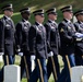 Military Funeral Honors with Funeral Escort are Conducted for U.S. Army Chaplain (1st Lt.) George Fox