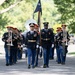 Military Funeral Honors with Funeral Escort are Conducted for U.S. Army Chaplain (1st Lt.) George Fox